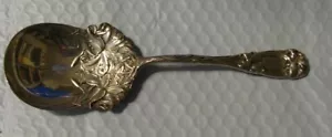 Neu Art by Durgin Jugendstil Sterlingsilber großer schwerer Beerenlöffel 8,75 Zoll - Bild 1 von 6