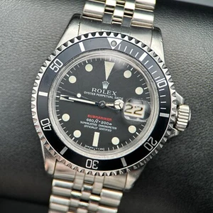 Rolex Submariner Date 1680 Red Line Text Collector's Set Vintage Watch - 1974 - Picture 1 of 12