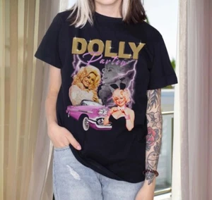 Dolly Parton Vintage Style T-Shirt, Country Music T-Shirt - Unisex Heavy Cotton - Picture 1 of 8