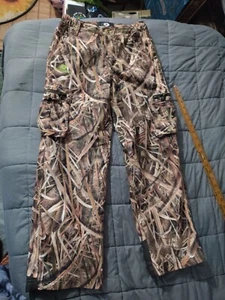 Mossy Oak Cargo Pants Hunting Camo Camouflage Pants Adjustable Youth Large - Picture 1 of 7