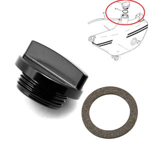 For Yamaha RD200 RD250 RD350 R5 DT1 E0048 Black Oil Tank Cap & Seal Rebuild Set - Picture 1 of 10