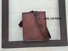 Women's Leather Satchel Long Vertical Messenger Man HandBag Laptop Briefcase Bag