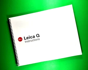 Owners Manual for Leica Q Camera 129 Pages W/Clear Covers! - Picture 1 of 1