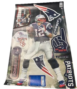Tom Brady Life-Sized New England Patriots Fathead 17x32" Wall Graphics Vinyl NIB - Picture 1 of 7