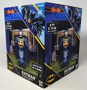 BATMAN With Pumpkin Halloween Giant Inflatable 9 Ft Gemmy 2024 DC BRAND NEW - Picture 1 of 7
