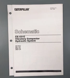 Caterpillar CS-431C Hydraulic System Schematic, Vibratory Compactors - Picture 1 of 2