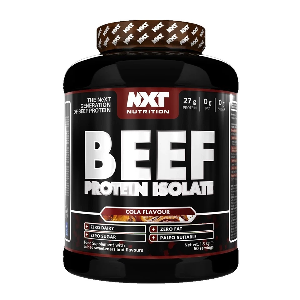 NXT NUTRITION BEEF PROTEIN ISOLATE POWDER 1.8KG - Cola FLAVOUR - Image 1 of 1
