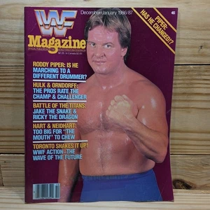 WWF WWE WORLD WRESTLING FEDERATION MAGAZIN DEZEMBER 1986 JANUAR 1987 PIPER  - Bild 1 von 9