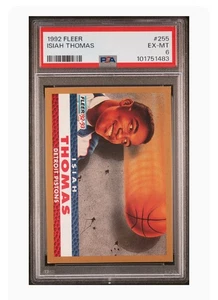 1992 FLEER #255 ISIAH THOMAS PSA 6 - Picture 1 of 3