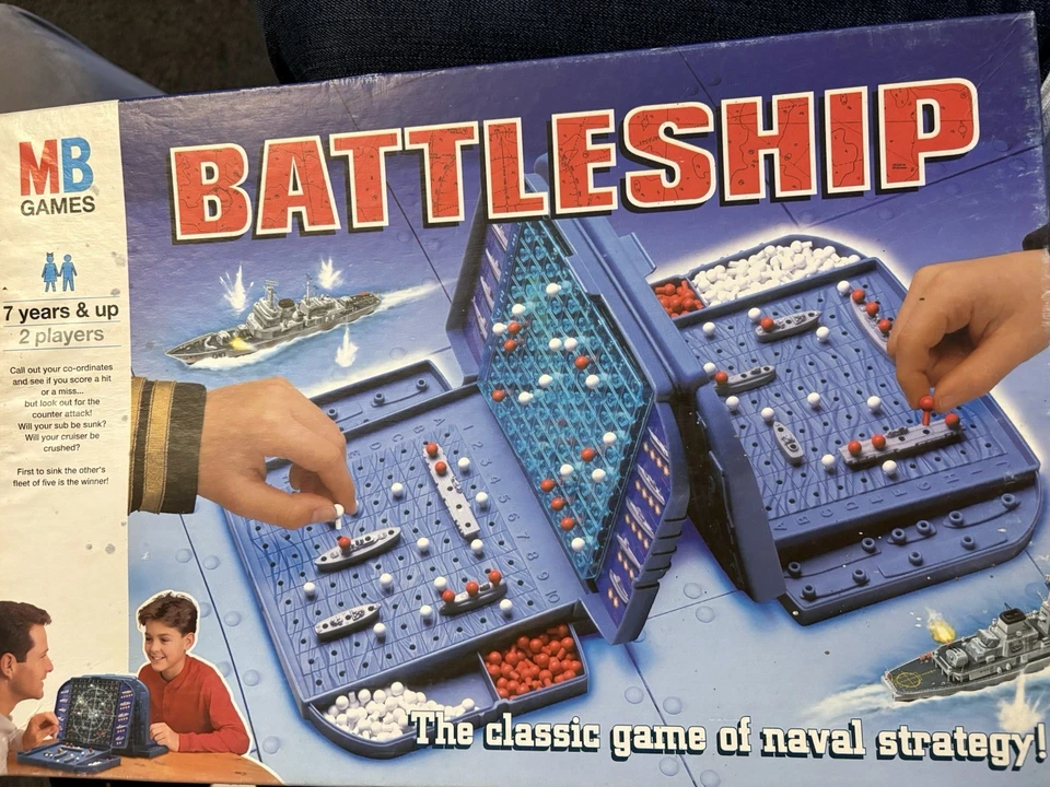 Battleship MB Games 1996 Milton Bradley classic vintage board game, rare version - Image 1 of 4