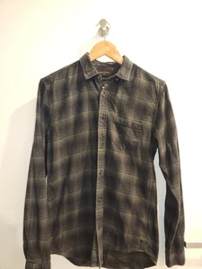 Industrie Mens Dress Shirt Size XS Green Stripe Button Up - Picture 1 of 3