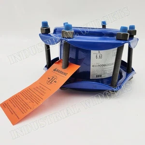 6" Smith-Blair Straight Pipe Coupling Type 411 Epoxy Coated 411-9066301-003 NEW - Picture 1 of 7