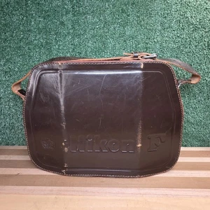 Vintage Nikon F Leather Camera Case Bag MISSING COMPARTMENTS Rare - Picture 1 of 14