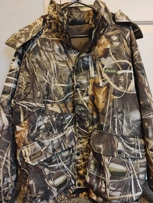 Camo Gamehide Hooded Hunting Jacket, Double Lined, 100% Polyester - Image 1 of 4