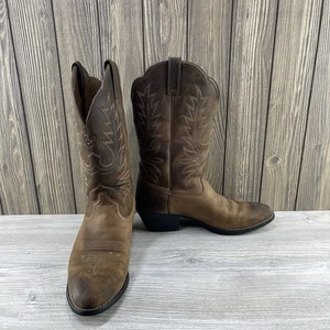 Ariat Ladies Heritage Western R Toe Boot Brown Leather 10001021 (15725) Size 8.5 - Picture 1 of 17