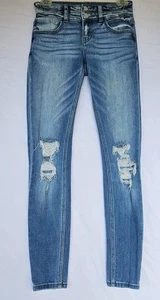 Jean femme signature KanCan 24W junior taille 1 bleu taille basse skinny vieilli - Photo 1/13