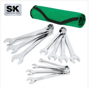 SK Professional Tools 11 Piece 6 Point Metric Wrench Set - SuperKrome - Picture 1 of 5