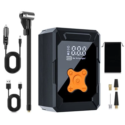 🔥LCD Elektrische Akku Luftpumpe Auto Fahrrad Reifen Druckluft Kompressor 150PSI - Bild 1 von 4