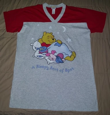 CAMISETA DE DORMIR DE COLECCIÓN WINNIE THE POOH TALLA ÚNICA TALLA GRANDE AÑOS 90 SLEEPY SPOT OSFA Foto 1 de 4
