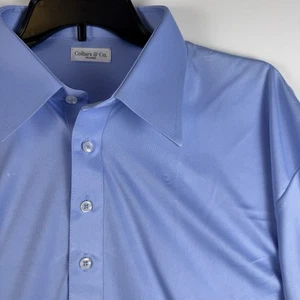 Collars & Co Men's Original Dress Collar Polo Blue Size 2XL **IRREGULAR see pics - Picture 1 of 10