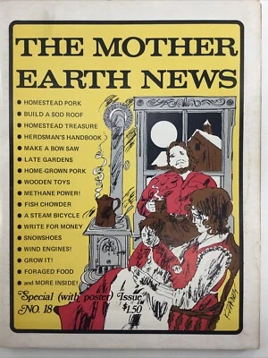 The Mother Earth News November 1972 Homesteading #18 Off Grid Living Foraging Foto 1 de 2
