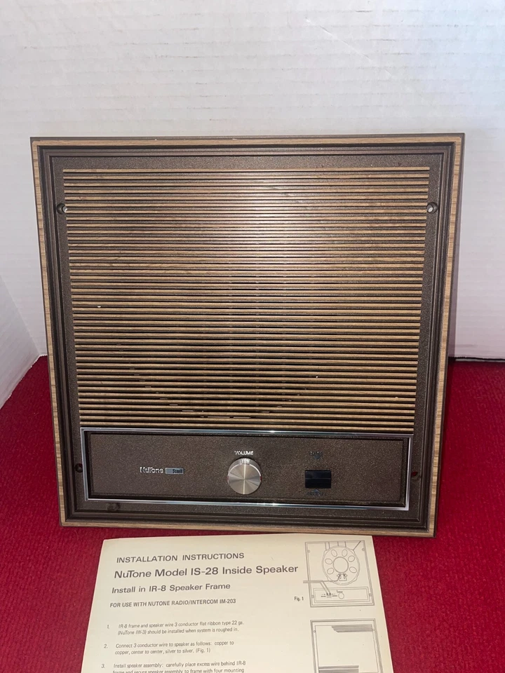 NuTone IS67D Audio Intercom - Woodgrain