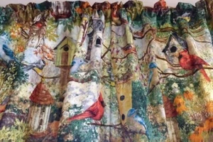 Garden Birdhouse Valance, Birds, Country Decor, Barn,Home Decor,42"W x 14"L - Picture 1 of 3