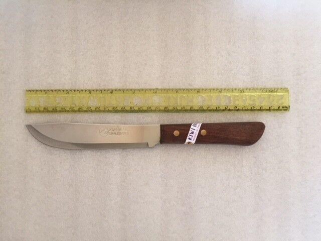 4X KIWI Steak Knife N0.501 Wood Handle Chef Utensils Cooking Fruit Cut  Stainless