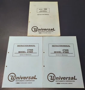 Universal Instruments HSP 4796B/R Maintenance Instruction Manual Sec. 3 46791701 - Picture 1 of 2