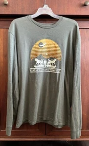 Camiseta manga larga LEVI STRAUSS AND COMPANY verde excedente XL para hombre 100 % algodón - Imagen 1 de 7