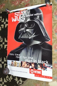 Rare 1998 Showtime Darth Vader Star Wars Special Edition Advertisement Poster - Picture 1 of 8