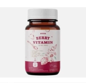 Hyun Berry Vitamina Blanqueamiento Piel Brillante Fresa 7 Extracto Mixto de Bayas 30 Cápsulas - Imagen 1 de 16