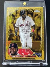 2023 Topps Chrome Gilded Collection David Ortiz Gold Etch Refractor /99
