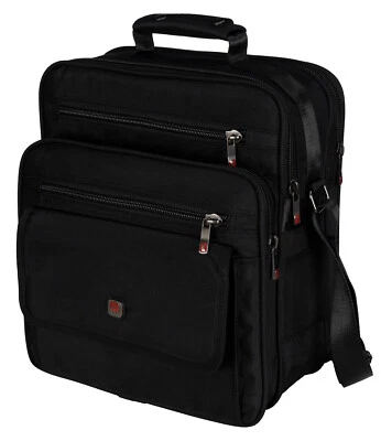 Arbeitstasche Umhängetasche Flugbegleiter Herrentasche Schwarz XXL - Bild 1 von 4