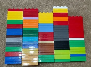 Lotto 116 Piastre Base Piatte Lego Duplo 2x4 Vari Colori 4x2 4x2 2x4 - Foto 1 di 3