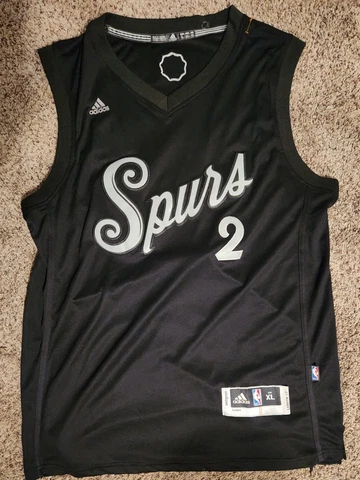 Kawhi Leonard #2 San Antonio Spurs Adidas Swingman Christmas Jersey Size XLarge Cover