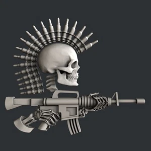 3D STL Modelle für CNC, Artcam, Aspire, Schädelpistolen - Bild 1 von 3