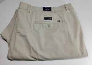 PANTALONE UOMO NAUTICA NUOVO CON ETICHETTE VERO KAKI FLAT FRONT TAGLIA 52×30 - Foto 1 di 5