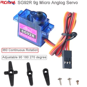 SG92R Micro Analog Servo Motor 90/180/270 Degree 360 Continuous Rotation - Picture 1 of 6