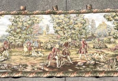 Italian Tapestry with Hunting Scene, 34"H x 67"W - Image 1 of 4