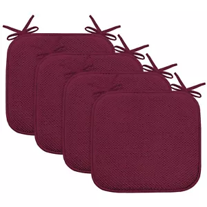 4 Counts Non Slip Memory Foam Honeycomb Seat Chair Cushion Pads - Picture 1 of 5