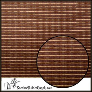 Oxblood w/ stripe grill cloth Replacement for Fender **48in x 36in SIZE!** - Picture 1 of 2