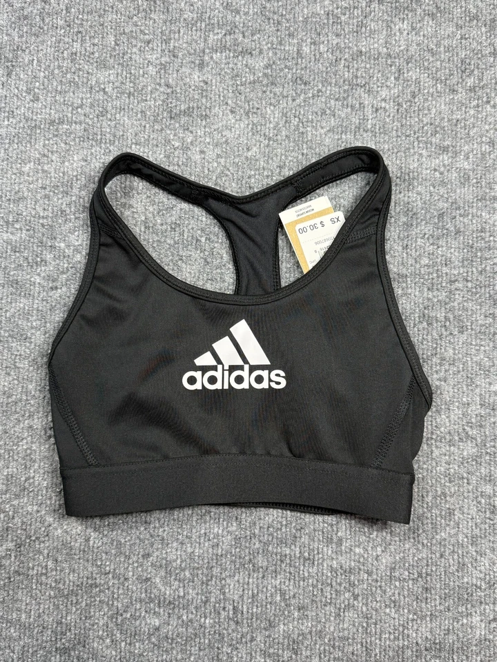 Adidas Women's Training Support Bra BLACK Size XS NWT - Image 1 of 4