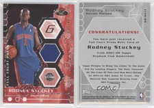2007-08 Topps Stadium Club Full Court Press Relics /499 Rodney Stuckey Rookie RC