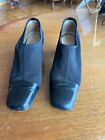 Miss Rossi By Sergio Rossi Shoes Strech & Black Leather Toe Italian Size 6 Us