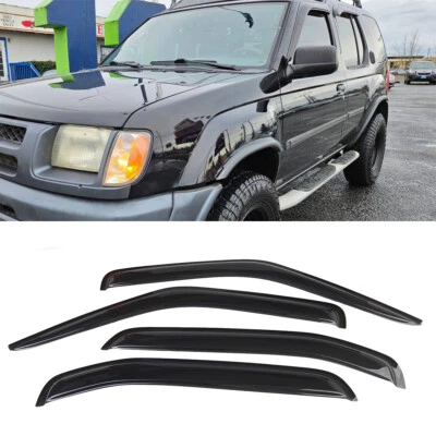 Set of Window Visors Rain Guards Wind Deflector Fit Nissan Xterra 2000 2001-2004 - Image 1 of 4