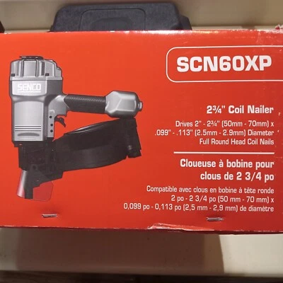 SENCO SCN60XP PNEUMATIC 2-3/4" COIL NAILER - NIB - Image 1 of 4