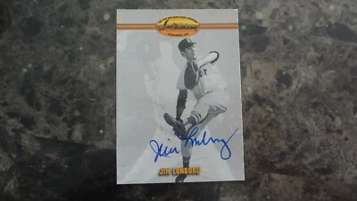 1993 TED WILLIAMS CARD CO. JIM LONBORG  AUTOGRAPHED BASEBALL CARD - Image 1 of 2