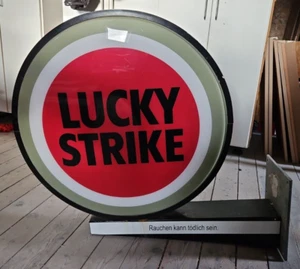 Leuchtreklame Lucky Strike Bullseye sehr selten und rar - In sehr gutem Zustand. - Bild 1 von 3