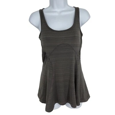 MERRELL Gray Athletic Sleeveless Flared Hem Tank Top Size Small - Image 1 of 4